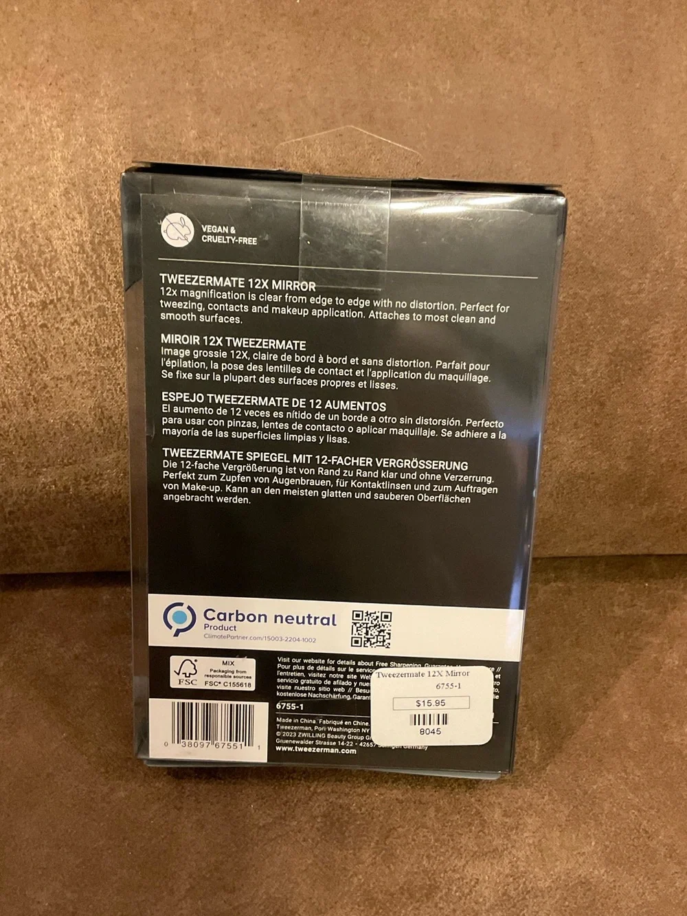 Tweezerman 12x magnification